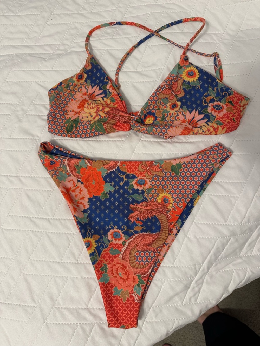 Skatie Bikini- Betsy Top & Kelly Bottom in Picante Print